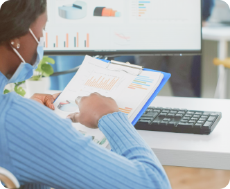 woman checking online status