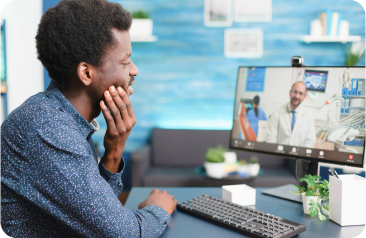 woman checking online status